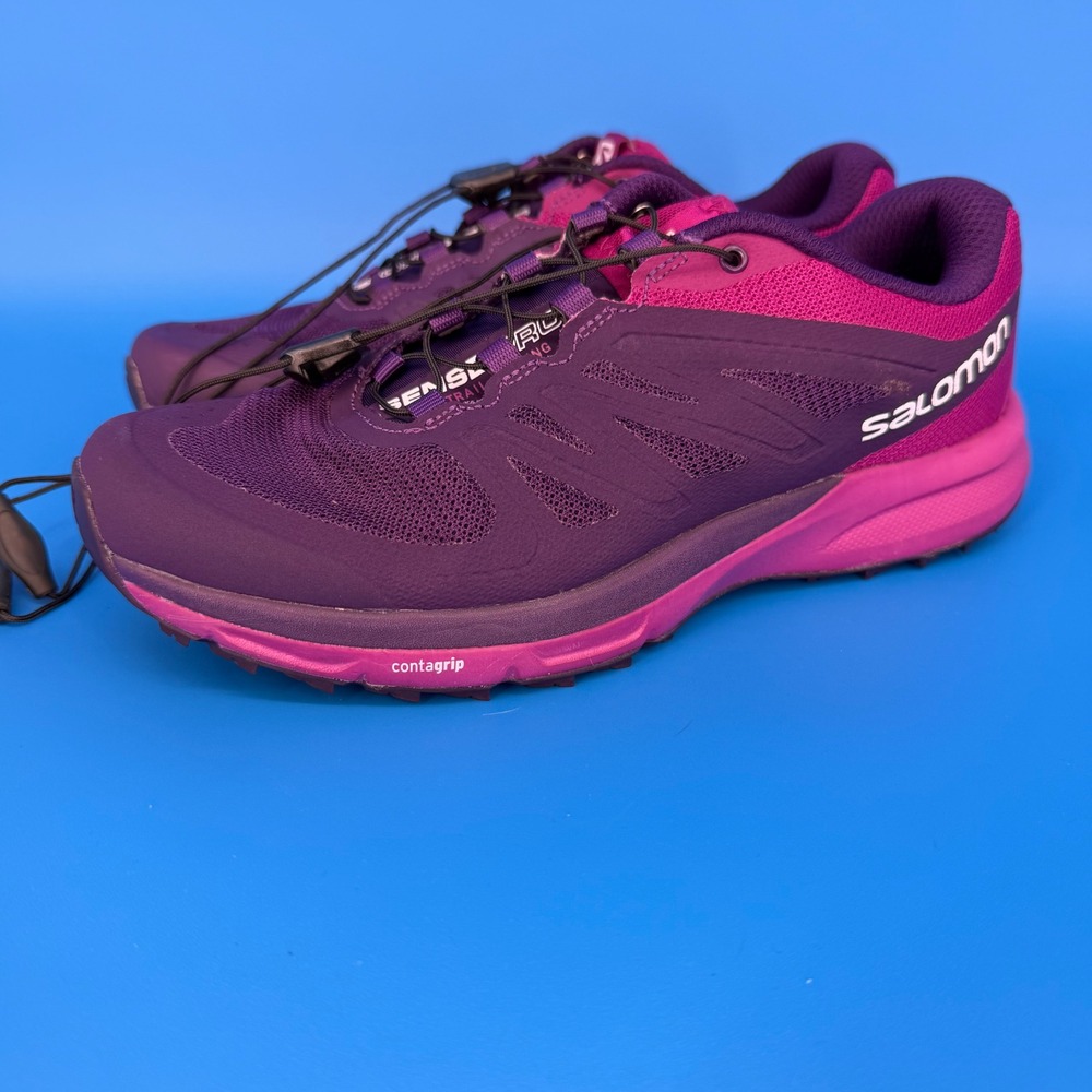 Salomon Sense Pro 2 Womens Purple Pink Trail Running Shoes 381580 Size 6.5